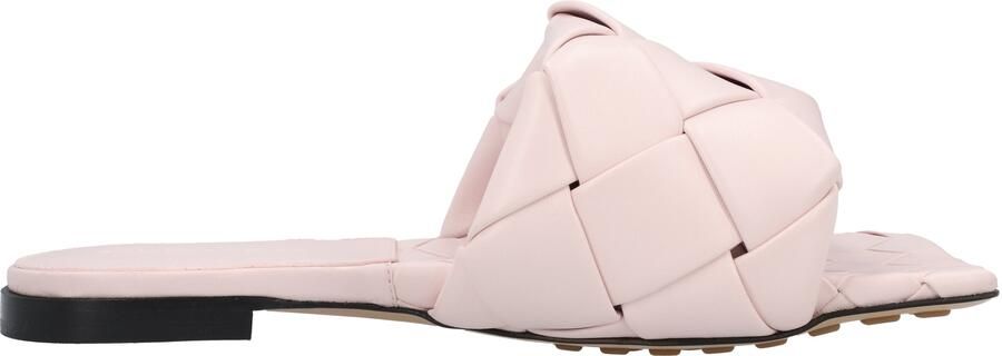 Bottega Veneta Lido Platte Sandalen roze