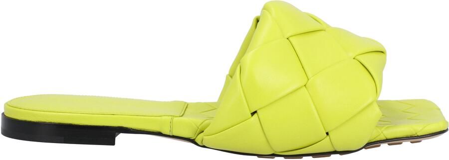 Bottega Veneta Lido Platter Sandalen geel