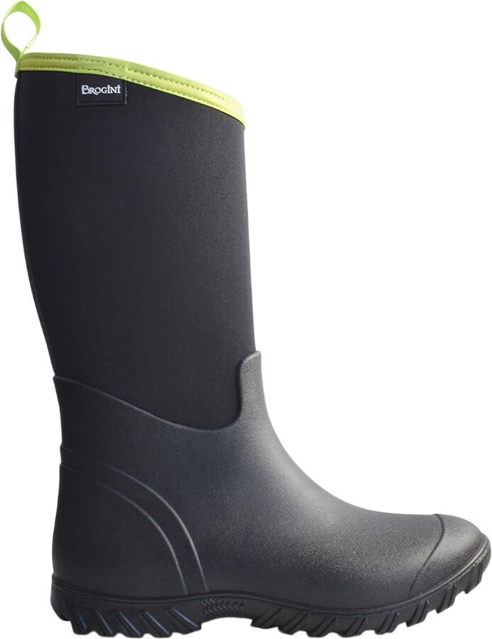 Brogini Waterdichte halfhoge laarzen met Belmont-logo voor dames (Zwart Kalk)