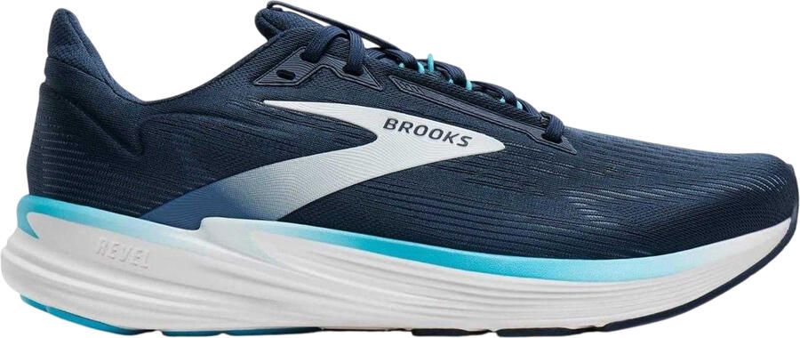 Brooks Revel 8 hardloopschoenen voor heren (Marine Wit)