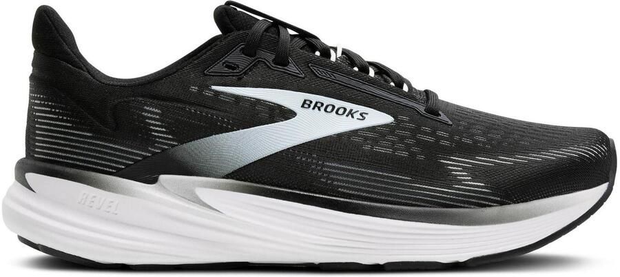 Brooks Revel 8 hardloopschoenen voor heren (Zwart Wit)