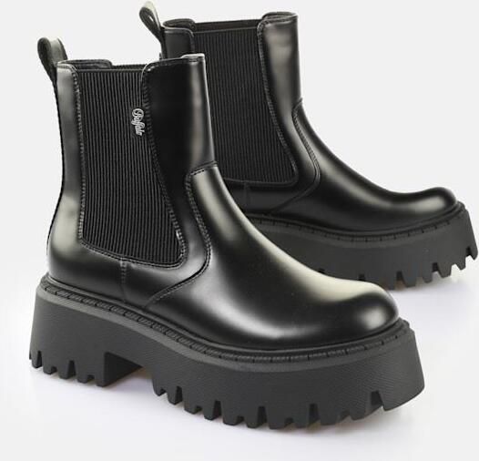 Buffalo Aspen Chelsea Dames Zwarte Laarzen