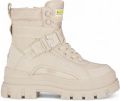 Buffalo Dames Beige Chunky Platform Hoge Enkel Combat Boots ASPHA-COM1 - Beige