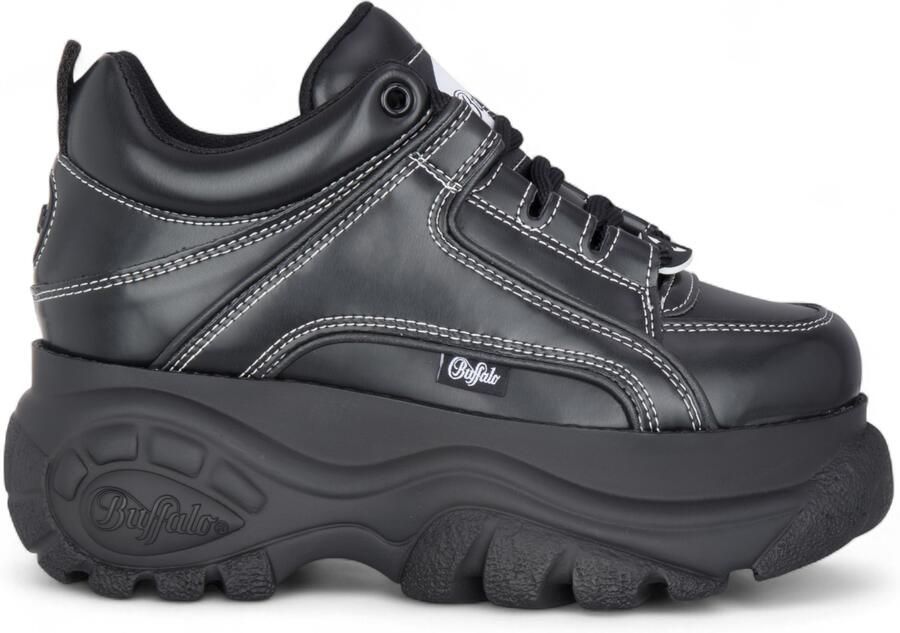 Buffalo Dames Zwarte Chunky Platform Fashion Sneakers 1339-14