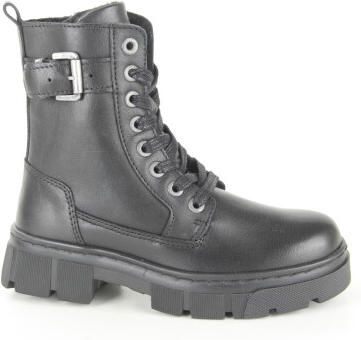 Bullboxer Aox501e6l blackb meisjes veterboots