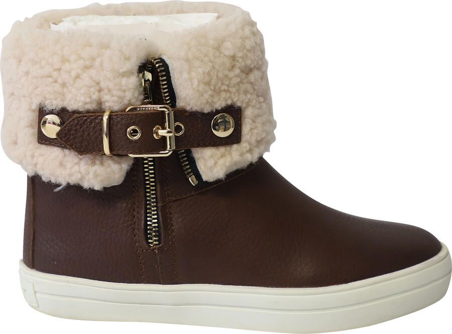 Burberry Pre-owned Burberry Skillman Enkel Weer Regenlaarzen in Bruin Leer