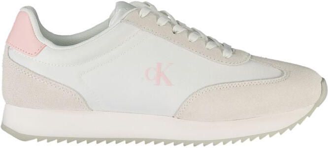 Calvin Klein Bianco Leren Dames Sneaker