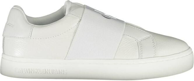 Calvin Klein Bianco Leren Dames Sneakers