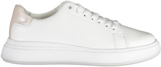 Calvin Klein Bianco Pelle Dames Sneakers