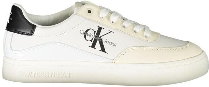 Calvin Klein Ck Jeans Monogram Schoenen Lowtop Sneakers Wit
