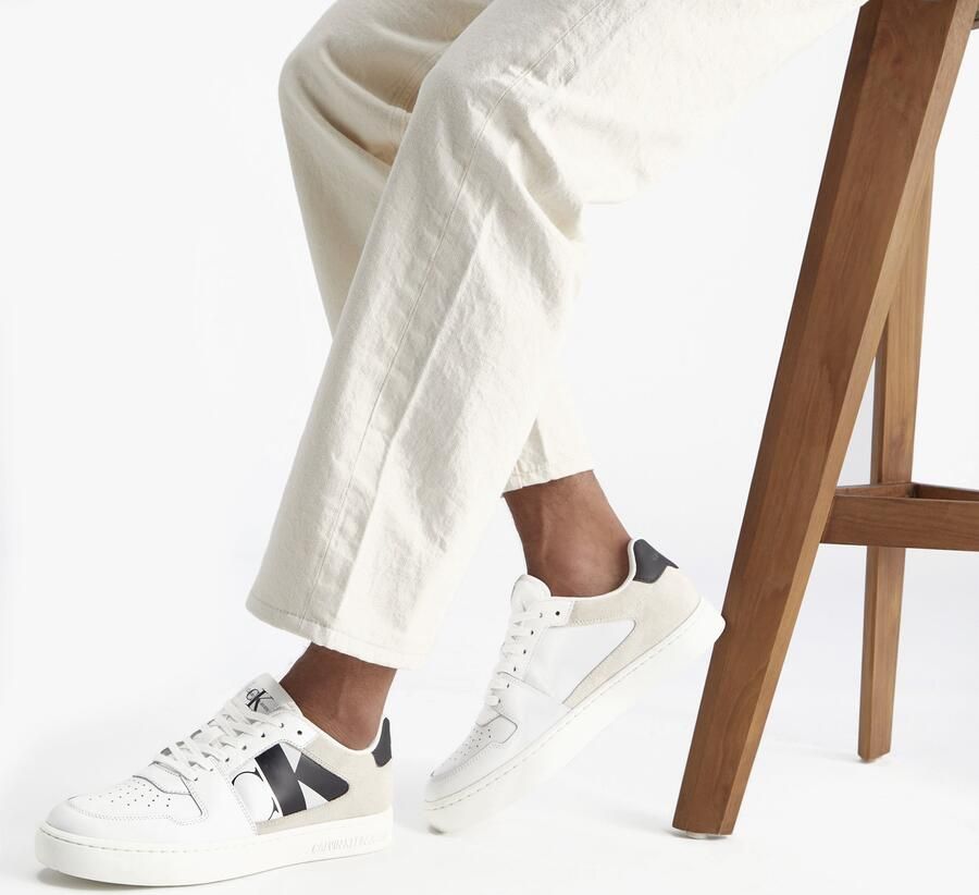 Calvin Klein CLASSIC CUPSOLE Heren Sneakers Helder Wit Zwart