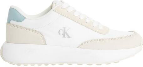 Calvin Klein Jeans Beige Leren Sport Sneakers