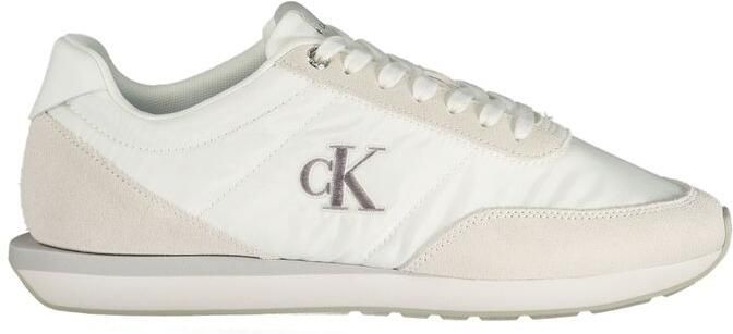 Calvin Klein Witte Gerecycleerde Polyester Sneakers voor Heren