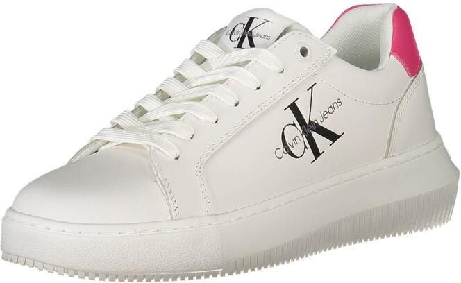 Calvin Klein Witte Leren Dames Sneaker