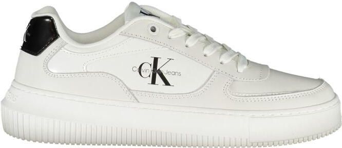 Calvin Klein Witte Leren Dames Sneakers