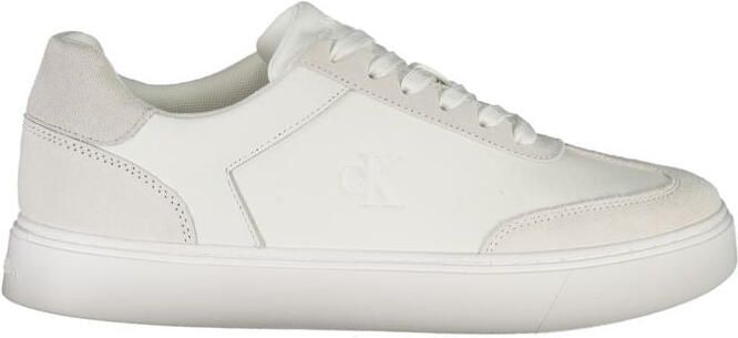 Calvin Klein Witte Polyurethaan Sneakers Voor Mannen