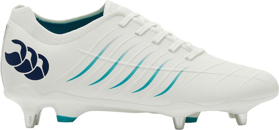 Canterbury Heren Phoenix 2.0 Pro Soft Ground Rugby Schoenen (Wit Groen)