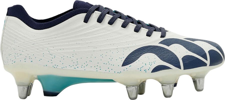 Canterbury Heren Stampede Groundbreak Elite Soft Ground Rugby Schoenen (Wit Groen)