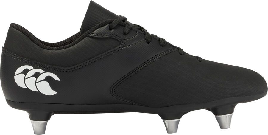 Canterbury Kinder Kids Phoenix Raze Zachte Grond Rugbyschoenen (Zwart Wit)
