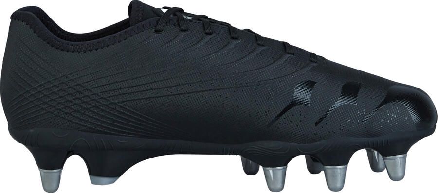 Canterbury Volwassen unisex Stampede Groundbreak Pro Soft Ground Rugbyschoenen (Zwart Metaalzilver)