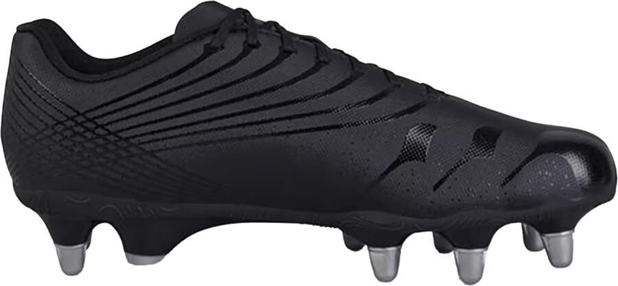 Canterbury Volwassen unisex Stampede Groundbreak Pro Soft Ground Rugbyschoenen (Zwart Zilver)