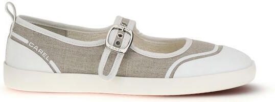 Carel Paris Beige Katoenen Ballerina's