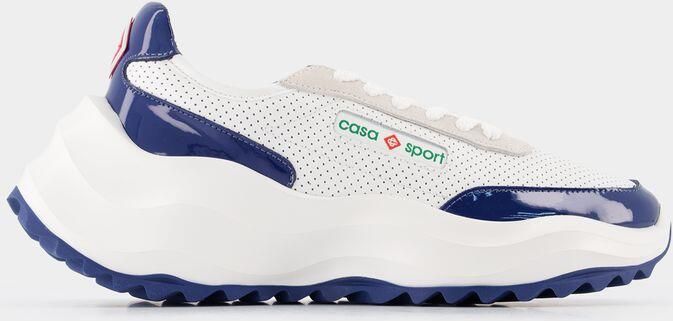 Casablanca Atlantis Sneakers Leer Wit Navy Blue