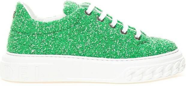 Casadei Kick Sneaker Groen Glitter