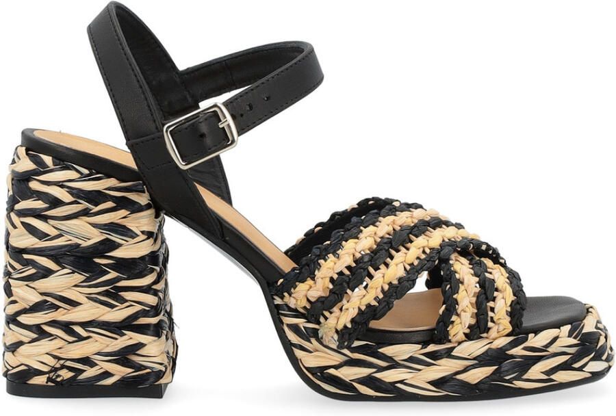 Castañer Valeria Rafia geweven sandalen