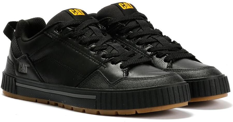 Caterpillar Axiom Leren Heren Zwarte Veterschoenen