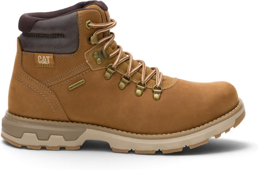 Caterpillar (CAT) Bronsbruine Waterdichte Leren Veterlaarzen voor Heren Pursue Hiker