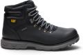 Caterpillar (CAT) Zwarte Waterdichte Leren Veterlaarzen voor Heren Pursue Hiker - Zwart