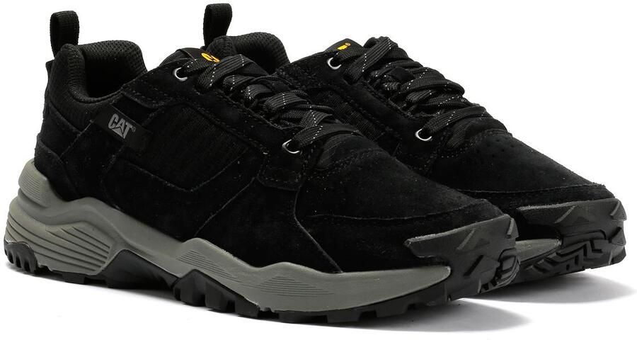 Caterpillar Grip Suede Heren Zwarte Sneakers
