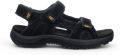 Caterpillar Heren Zwarte Leren Giles Trekking Sandalen - Zwart