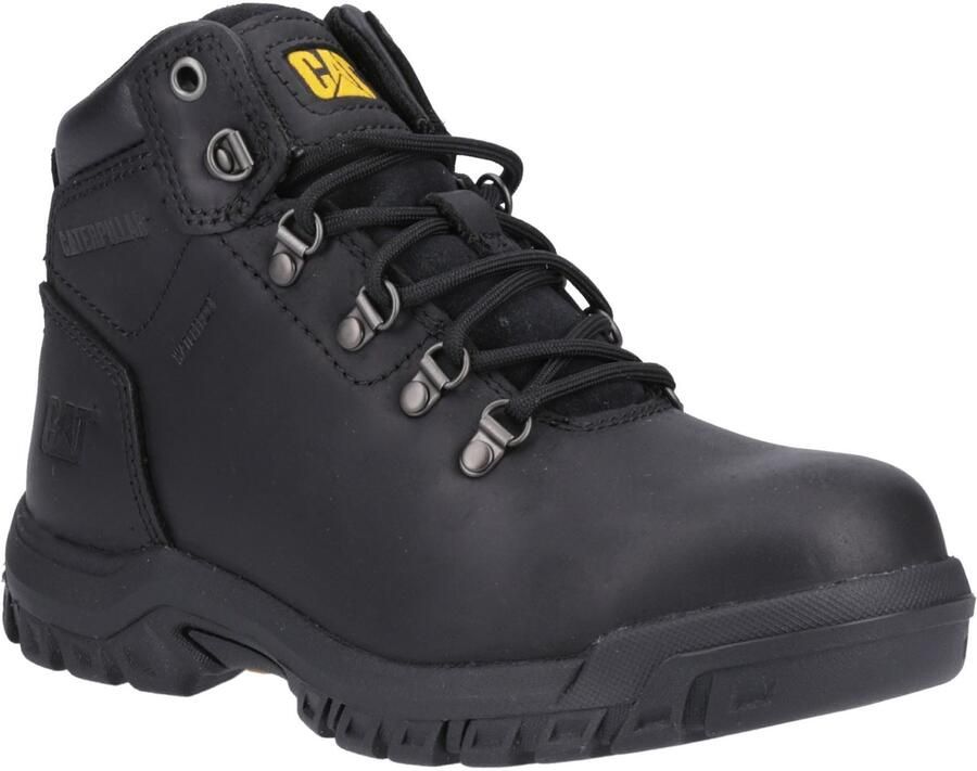 Caterpillar Mae Leather Vrouwen Zwart Veiligheidslaarzen