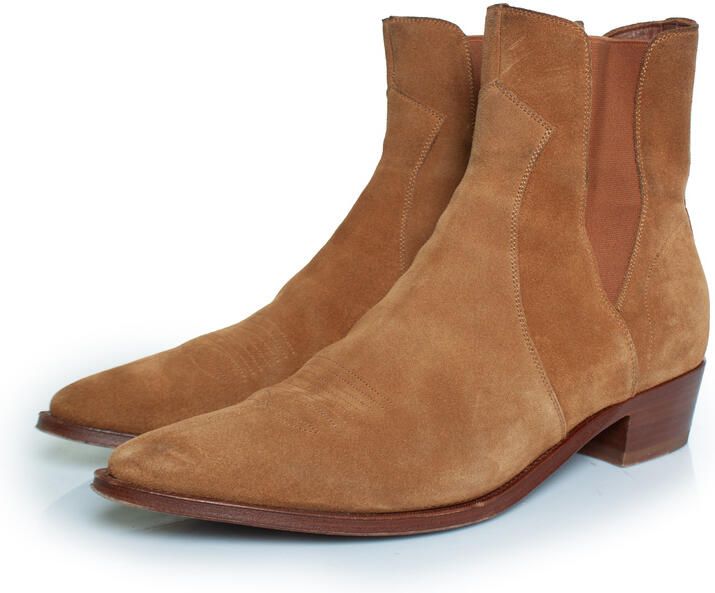 Celine Pre-owned Celine Camarque western Chelsea boots cognac