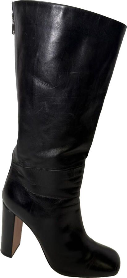 Celine Pre-owned Celine Hoge Rijlaarzen in Zwart Leer