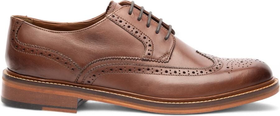 Chapman Moore Chapman & Moore Bruine Leren Derby Brogue Oxford Herenschoenen
