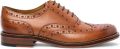 Chapman Moore Chapman & Moore Heren Tan Bruine Leren Wingtip Brogue Oxford Kantoorschoenen - Donkerbruin