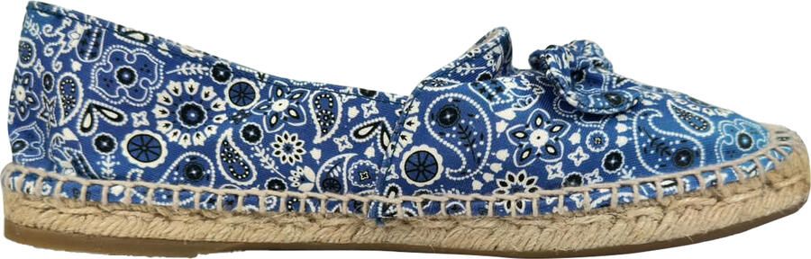 Charlotte Olympia Pre-owned Charlotte Olympia Bandana Espadrille Ballerina's in Blauwe Canvas