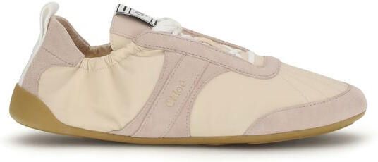 Chloé Beige Nylon Sport Sneakers