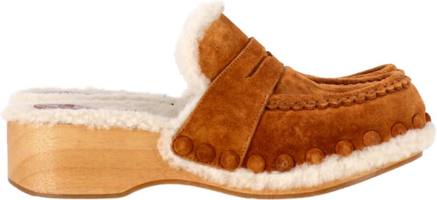 Chloe Pre-owned Chloé Joy Slippers In Bruin Suède