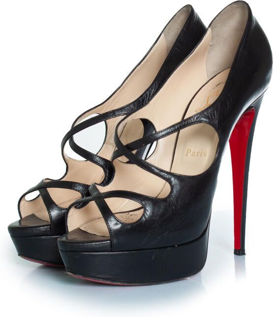 Christian Louboutin Pre-owned Christian Louboutin Zwarte Mademoi platform pump