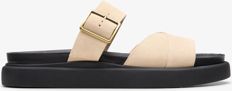 Clarks Aristella Mule Ecru Suède Sandalen - Foto 1