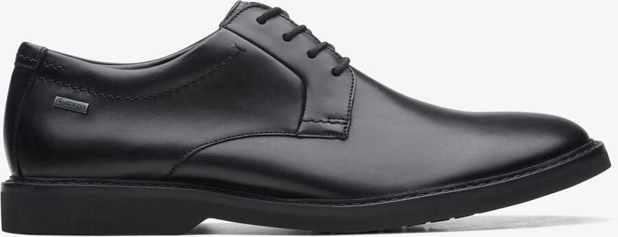 Clarks Atticus LT Lo GORE-TEX Zwarte Leren Schoenen