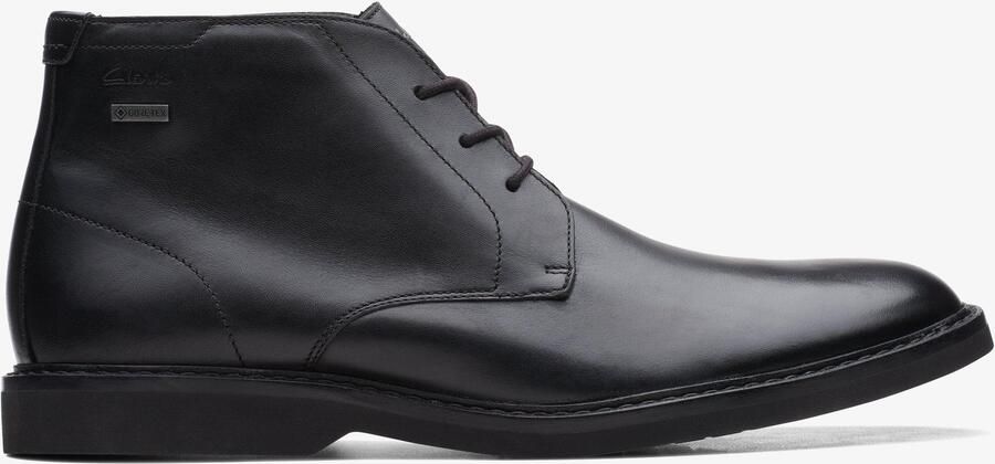 Clarks AtticusLTHiGTX Zwarte Leren Laarzen