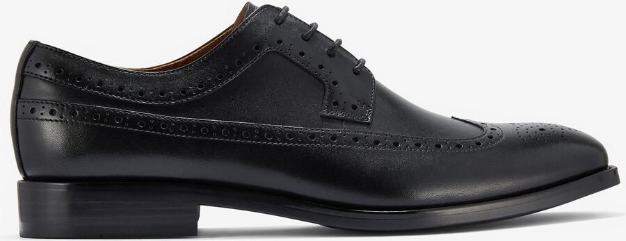 Clarks Banstead Tip Zwarte Leren Schoenen