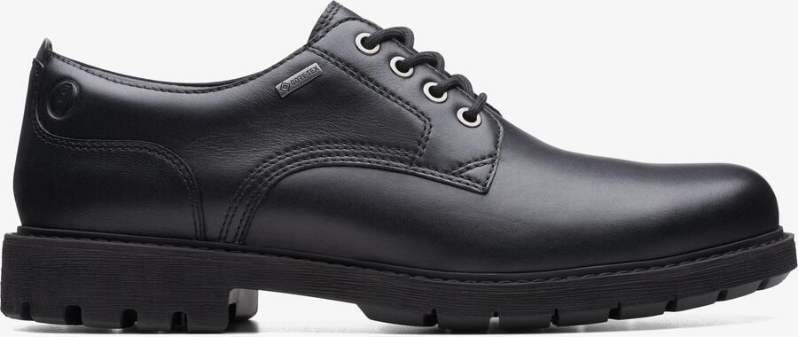 Clarks BatcombeTieGTX Black Leather Schoenen