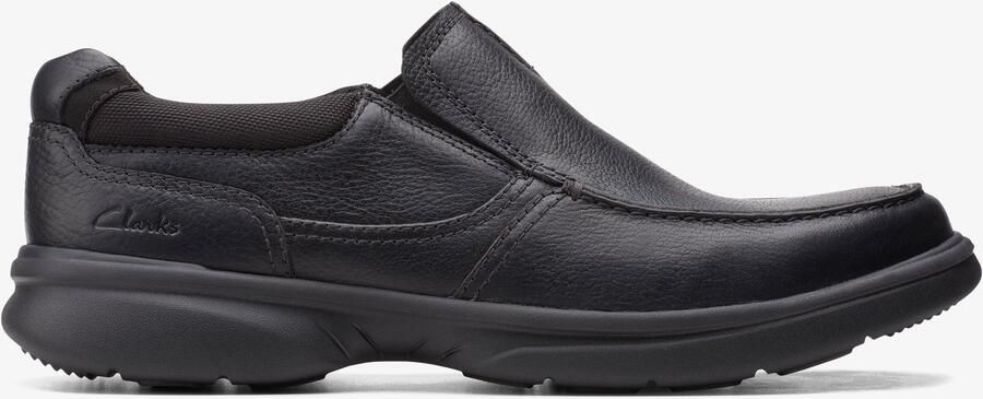Clarks Bradley Vrije Zwarte Tumbled Leren Schoenen