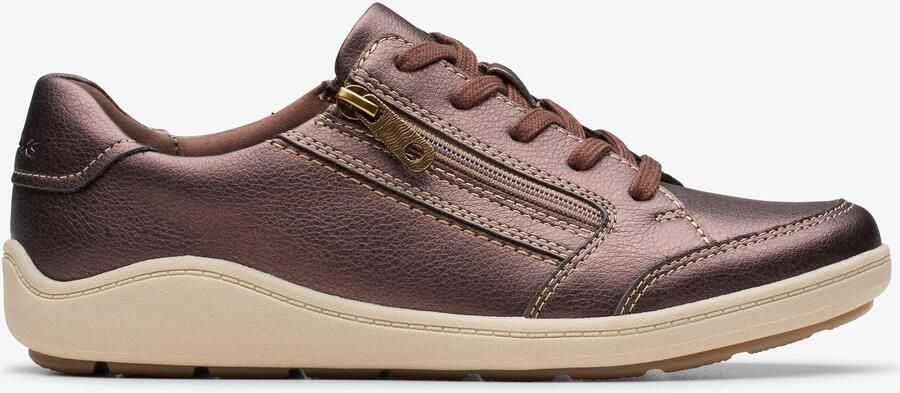 Clarks Bryianne Bayla Bronzen Metallic Sneakers